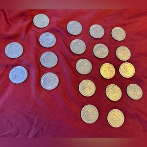 Retired $1 Casino Gaming Tokens (Lot of 20)